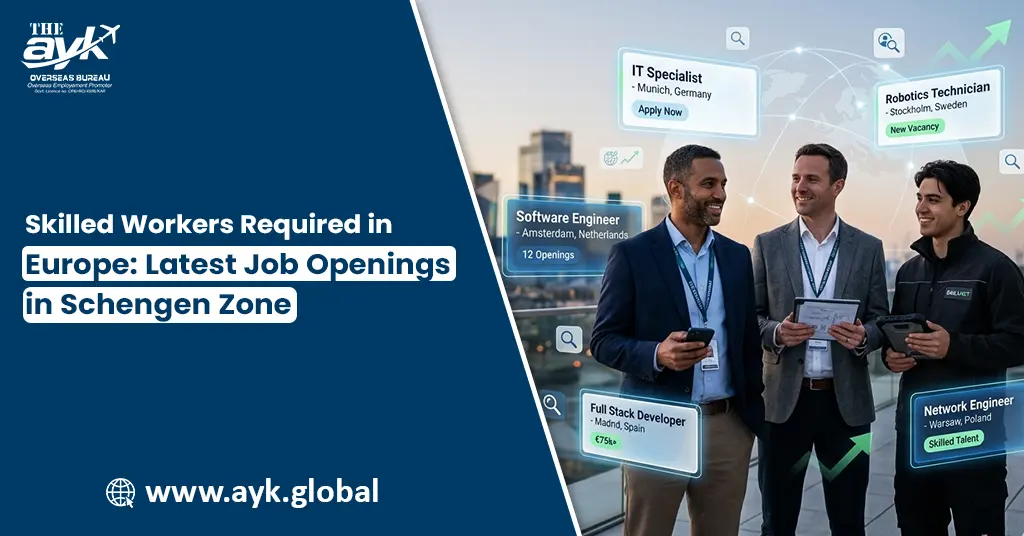 Skilled Workers Required in Europe: Latest Job Openings in Schengen Zone